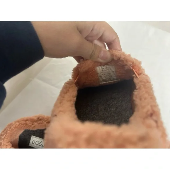 NWOB Olukai Nohea Heu Sherpa Slipper Womens 7 Slip-On Teddy Shoe Pickled Ginger - Picture 6 of 10
